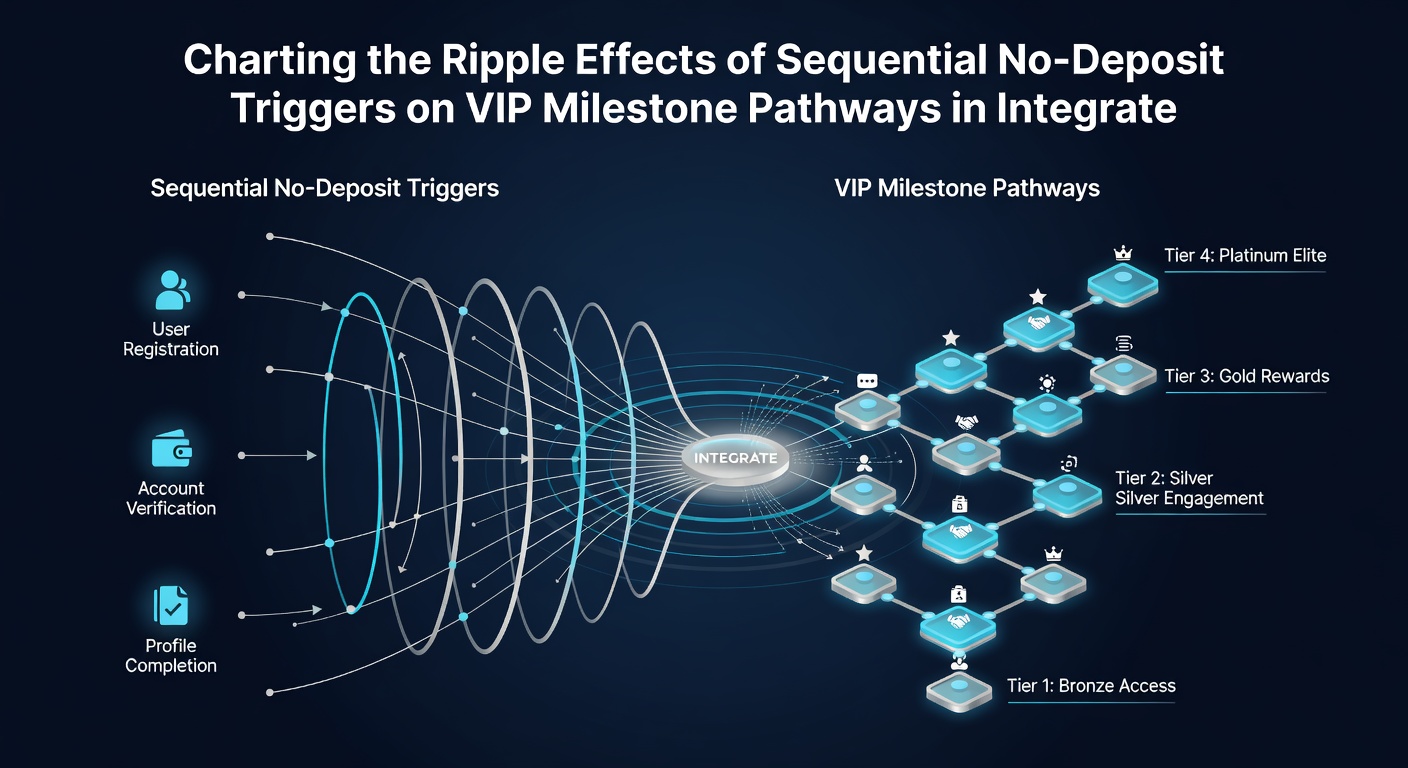 Detailed view of VIP milestone pathway with sequential bonus triggers mapped to player progression stages