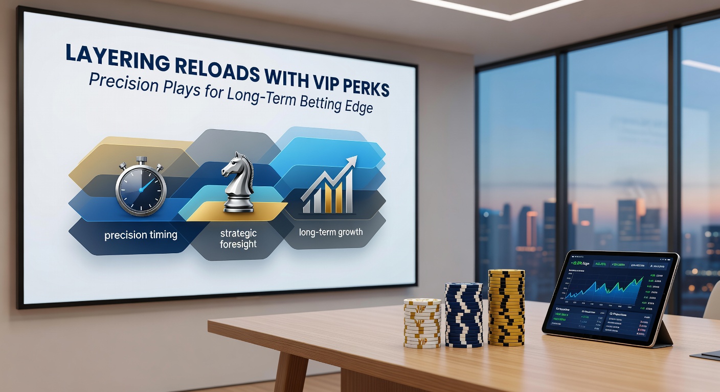 Chart depicting layered reload and VIP strategies yielding long-term bankroll advantages in simulated betting cycles